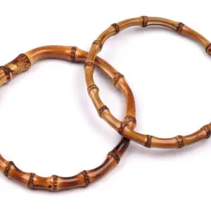 Bambusgriffe für Taschen - Ø20 cm - 2 Stück