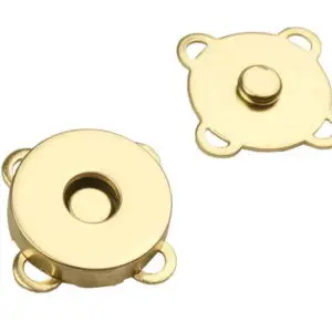 Magnetverschluss Ø18 mm zum Nähen - verschiedene Farben - Gold