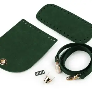 Bastelset für Handtaschen - Öko-Leder - grün
