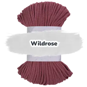 Baumwollkordel 5mm - Polyesterkern -100 m - Wildrose (320)
