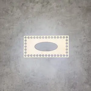 Sperrholzsockel - Taschentuchhalter 21x10cm