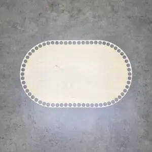 Ovaler Sperrholzsockel - verschiedene Maße