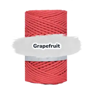 Baumwollkordel 3mm - Polyesterkern -100 m - Grapefruit (375)