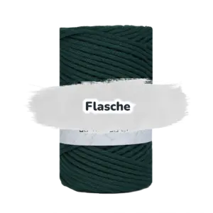Baumwollkordel 3mm - Polyesterkern -100 m - Flaschengrün (680)