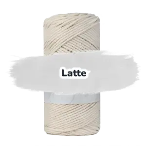 Baumwollkordel 2mm - Baumwollkern- 100 m - Latte (730)
