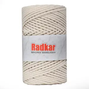 Baumwollkordel 3mm - Polyesterkern -100 m - Latte (730)