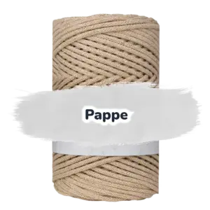 Baumwollkordel 3mm Lurex - 100 m - Karton/Pappe+ Goldfaden (710Z)