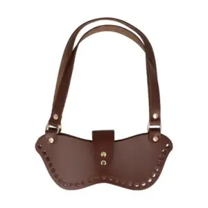 Taschenboden Schmetterling 26 x 10 cm echtes Leder - Dunkelbraun