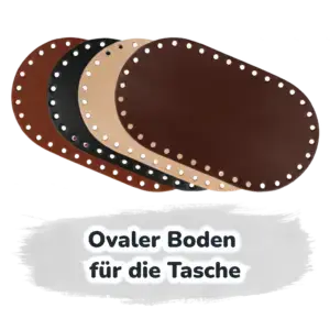 Ovaler Boden für die Tasche 22 x 12 cm