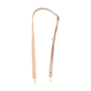 Leder-Trageriemen mit Karabinerhaken 140 cm - Camel