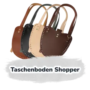 Taschenboden Shopper 24 x 24 cm echtes Leder