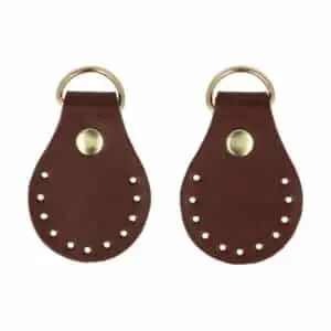 Befestigungshalter für den Riemen (zum Einnähen) - Dunkelbraun