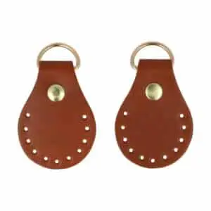 Befestigungshalter für den Riemen (zum Einnähen) - Hellbraun