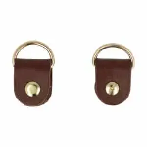 Befestigungshalter für den Riemen (zum Verschrauben) - Dunkelbraun