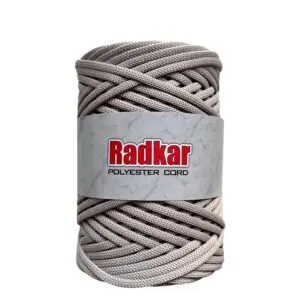 Flache Polyester Kordel 5mm 100m - Beige (03)