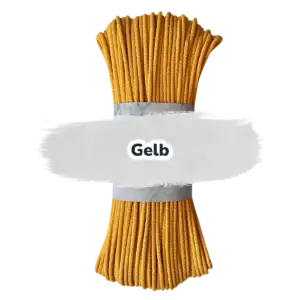Nähkordel 5mm - Polyesterkern -100 m - starr sewing cord - Gelb