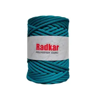 Flache Polyester Kordel 5mm 100m - Smaragd (08)