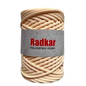 Flache Polyester Kordel 5mm 100m - Vanille (20)